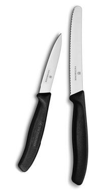 Black Utility & Paring Knife Set