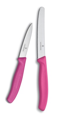 Pink Utility & Paring Knife Set