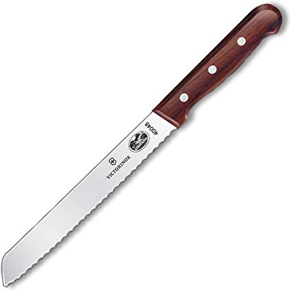 Victorinox 10 1/4 in. Bread Knife, Wavy Blade (Rosewood)