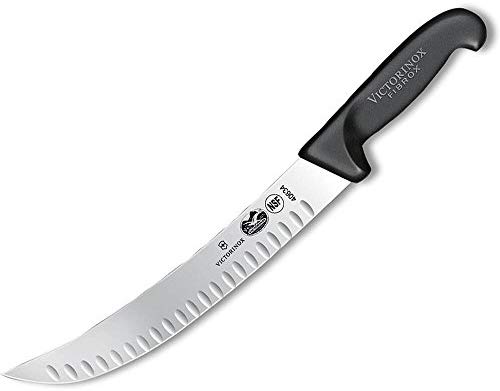 Victorinox 10 in. Cimeter Knife, Granton Edge Blade (Fibrox)