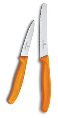 Orange Utility & Paring Knife Set