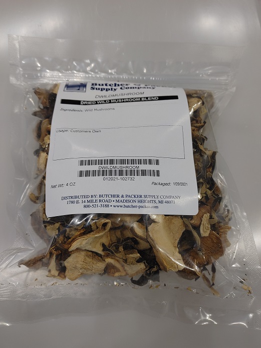 Dehydrated Wild Mushrooms ( 4oz. )