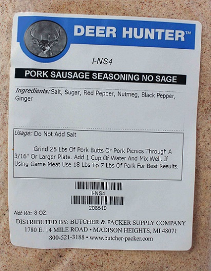 Pork Sausage Seasoning No Sage Blend