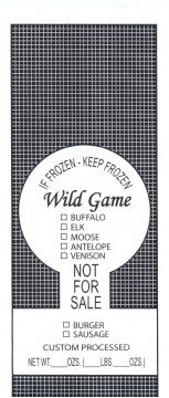 Wild Game Meat Bags - Bunzl Processor Division